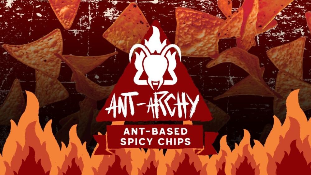 Design for a chip brand, Ant-Archy, made by Israel Martinez