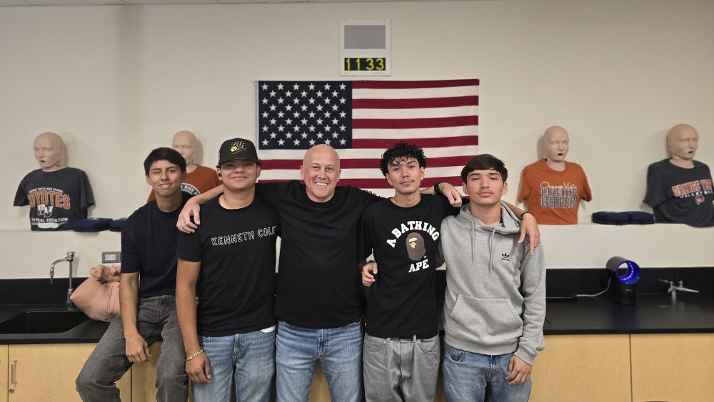 Fire Technology dual enrollment students at Orange Vista